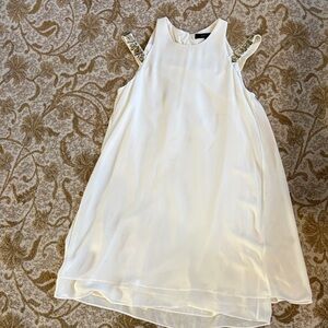 BCBGMaxAzria White and Black Label flowy dress